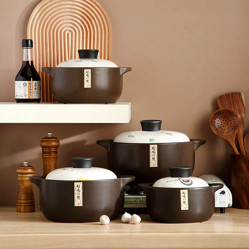 Nồi Đất Nồi Đất Hầm Niêu Chịu Nhiệt Độ Cao Gốm Sứ Khí Gas Gia Dụng Nồi Đất Nhỏ Hai Công Dụng Nồi Đá Cỡ Lớn Sắc Thuốc