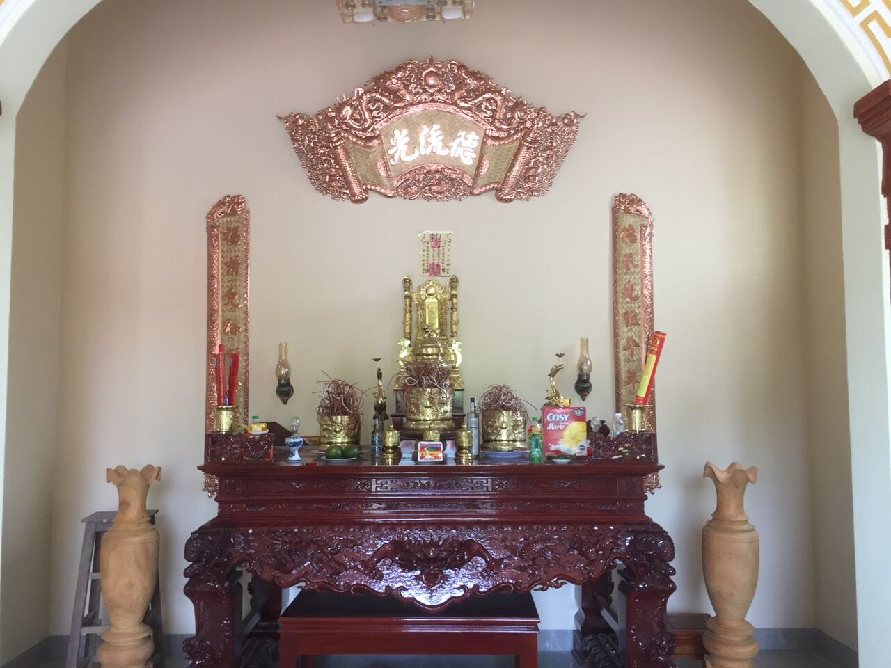 HOÀNH PHI CÂU ĐỐI( Đồng Đỏ Hàng Chất)