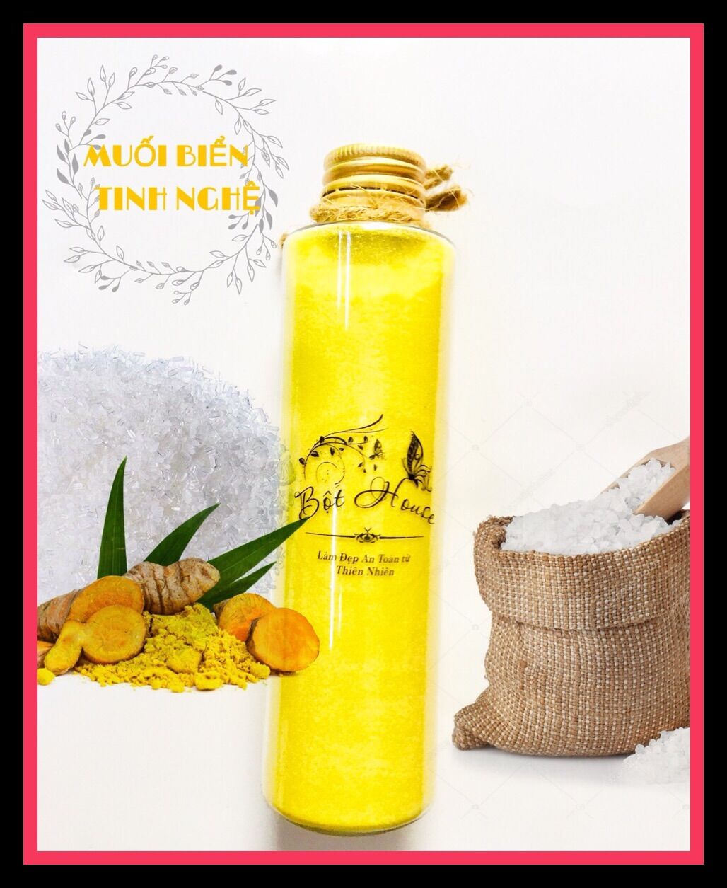 Muối biển tinh nghệ tẩy tế bào chết thiên nhiên