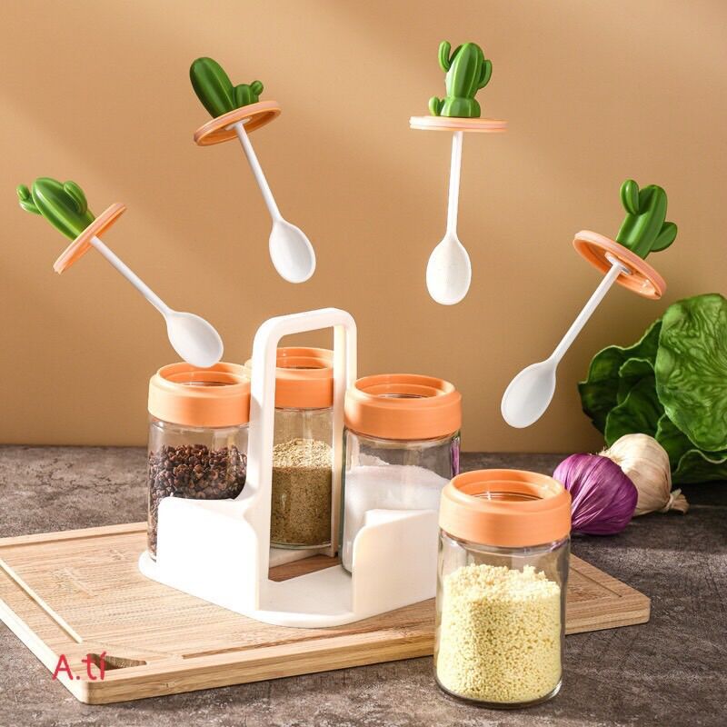 Set 4 hộp đựng gia vị