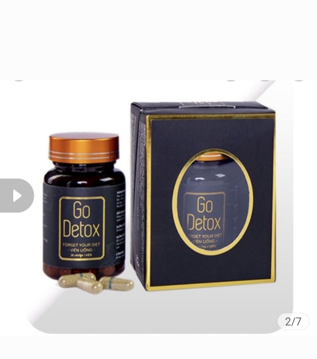 Trà viên godetox team nguyên, chính hãng, date mới
