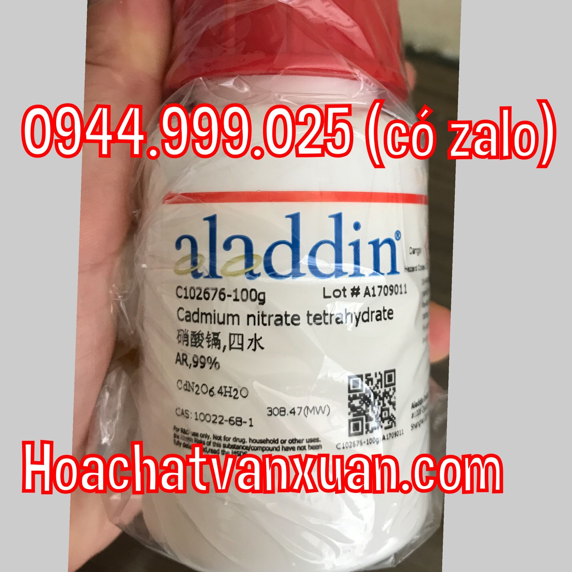 Cadmium nitrate tetrahydrate Cd2 lọ 100g cadimi nitrat