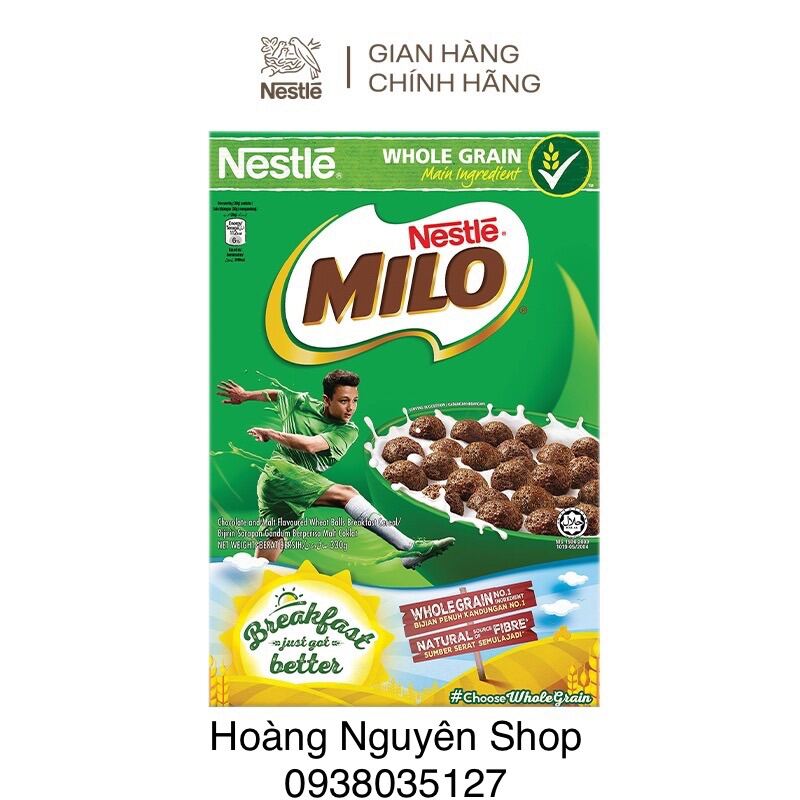 Ngũ cốc ăn sáng Nestle Milo - 330g - date 14 07 2022 - HÀNG SẴN GIAO NGAY