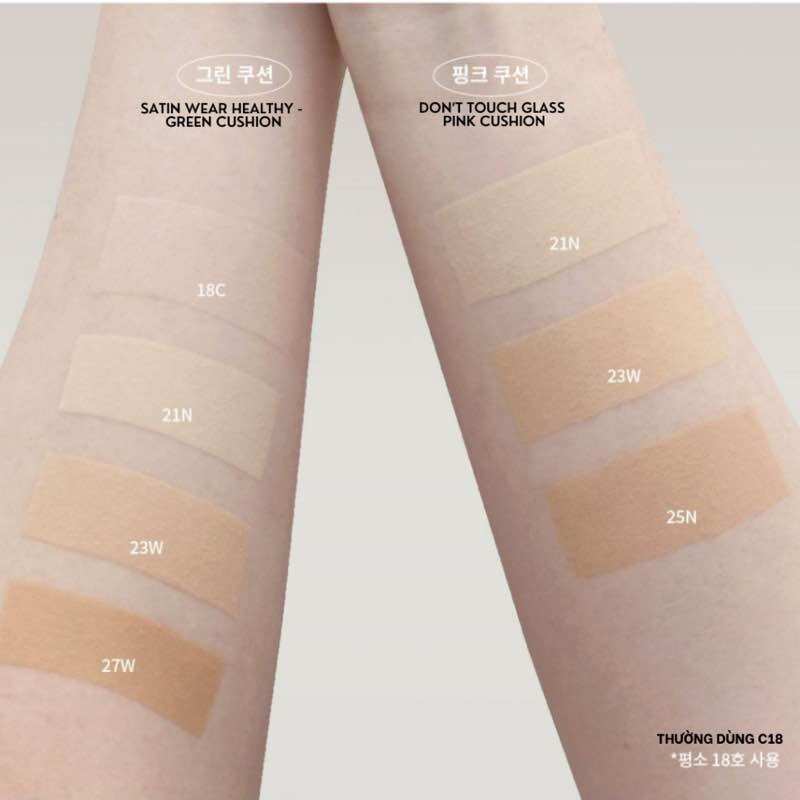 Phấn Nước UNLEASHIA Baby Blue Cushion, Pink Cushion & Green Cushion SPF50+/PA++++ 15g
