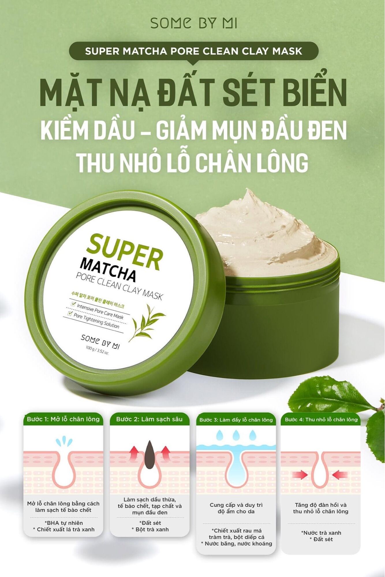 Mặt Nạ Super Matcha Clay Mask 100Gr