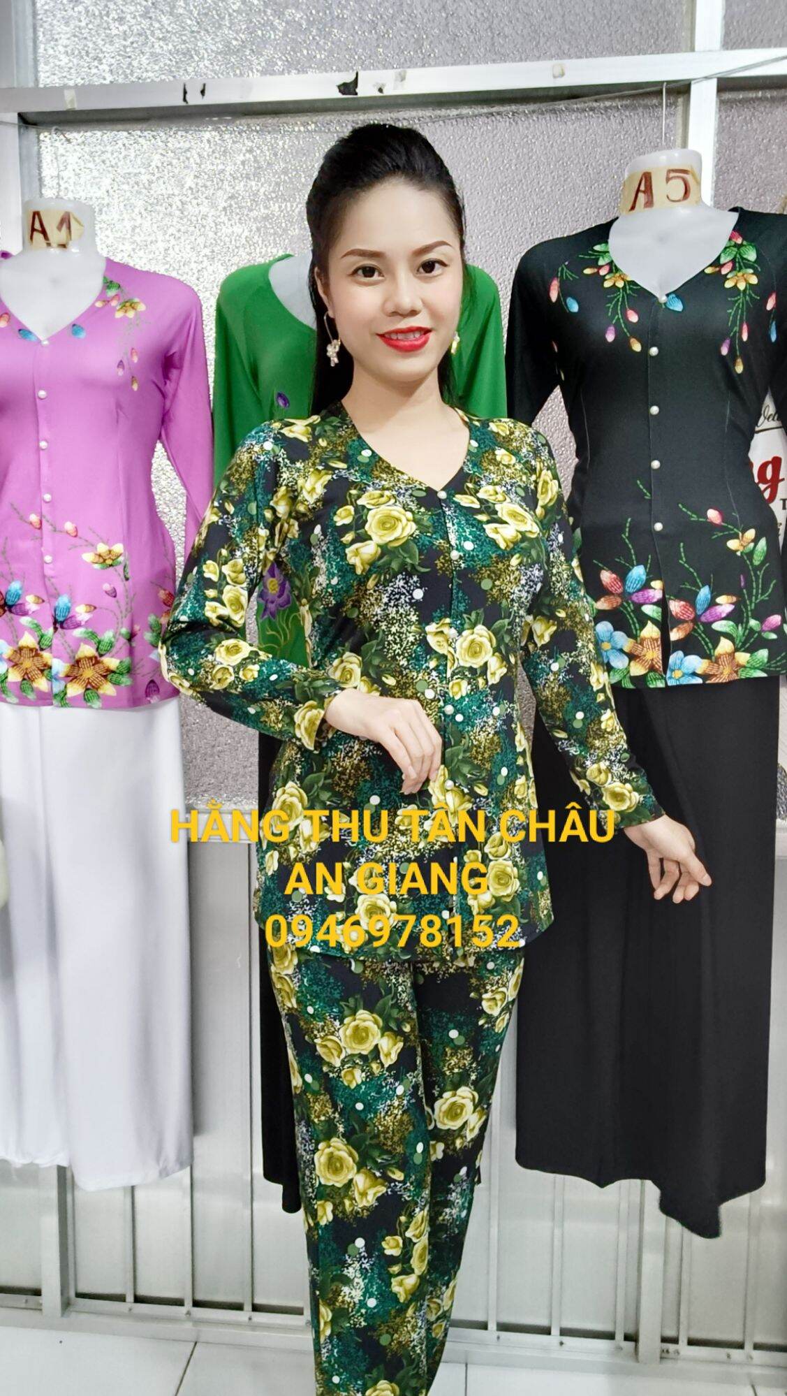 Bộ bà ba bông ống nhỏ