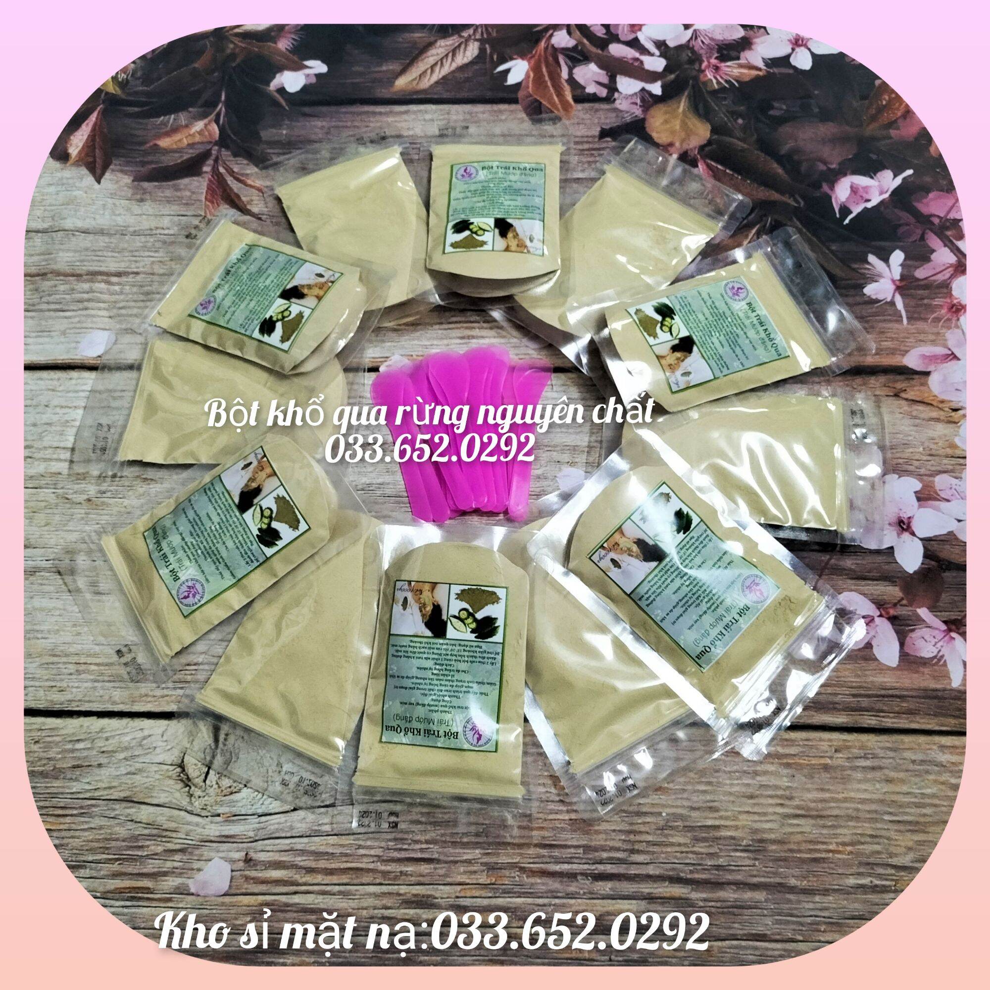 100g bột mặt nạ khổ qua ( mướp đắng) giảm mụn thâm, làm sáng da