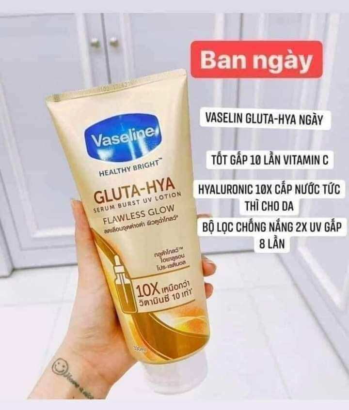 0Sữa dưỡng thể Vaseline Gluta Hya serum 10x Thái Lan