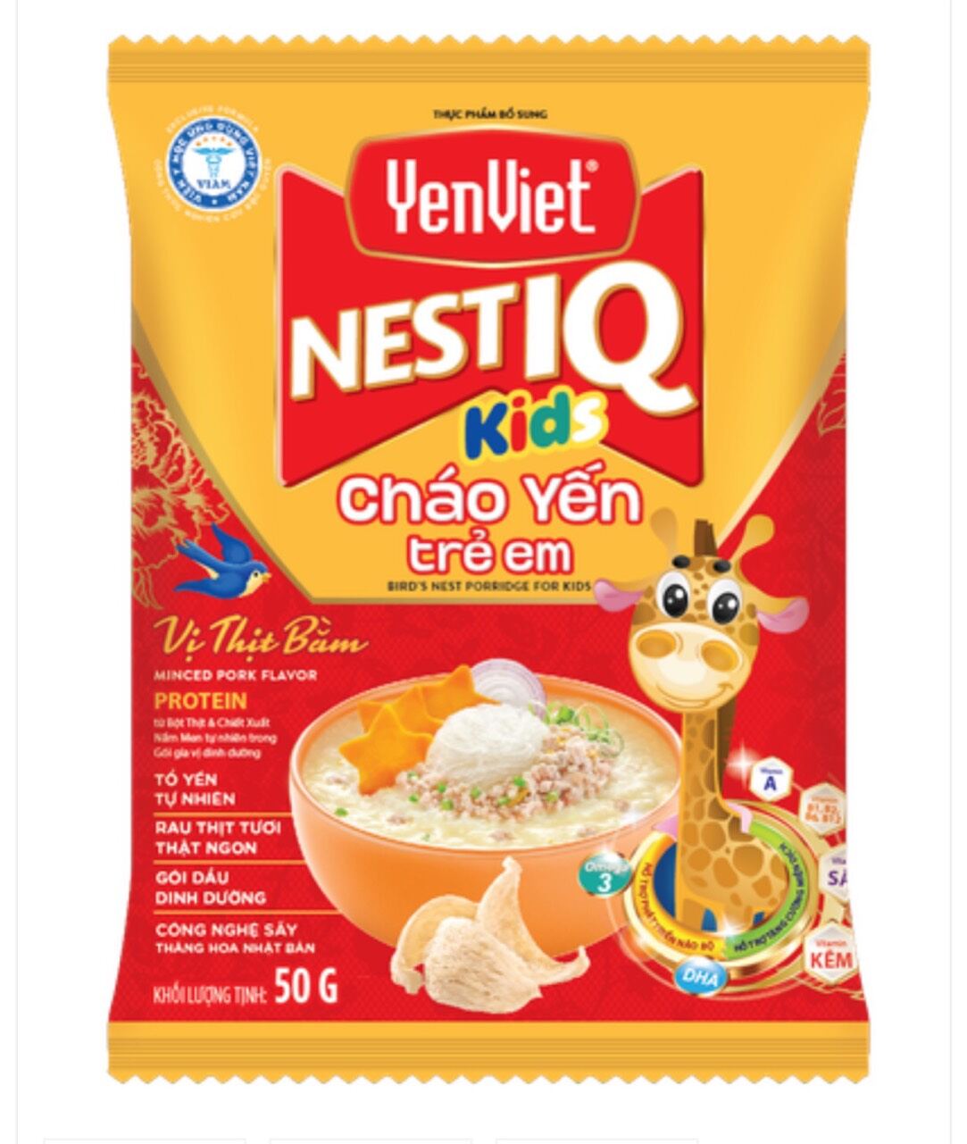 Cháo yến trẻ em nest kids iq - yến việt gói 50g