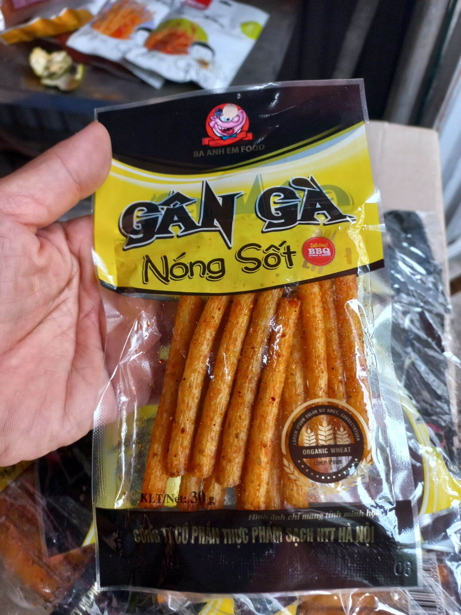 gân  gà nóng sốt