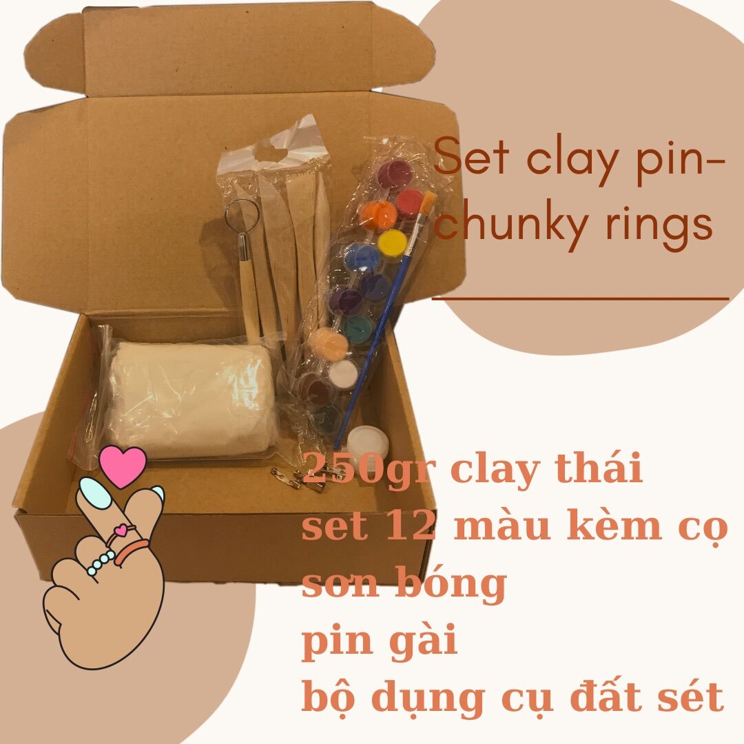 SET CLAY ĐẤT SÉT THÁI TỰ KHÔ