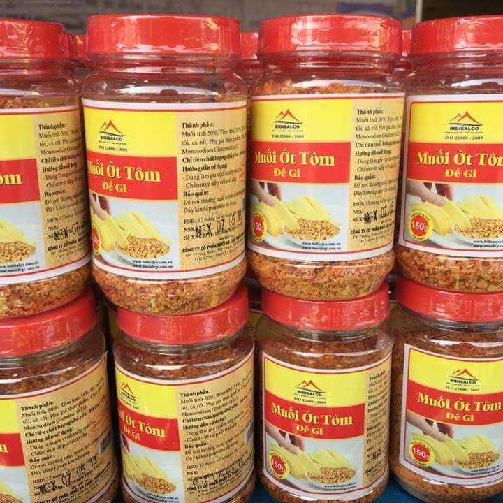 Muối ớt tôm đề gi - đặc sản bình định 19k/hũ 150gr