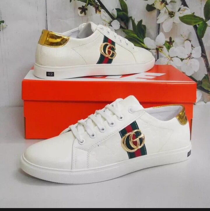 Giày thể thao gg trắng nam