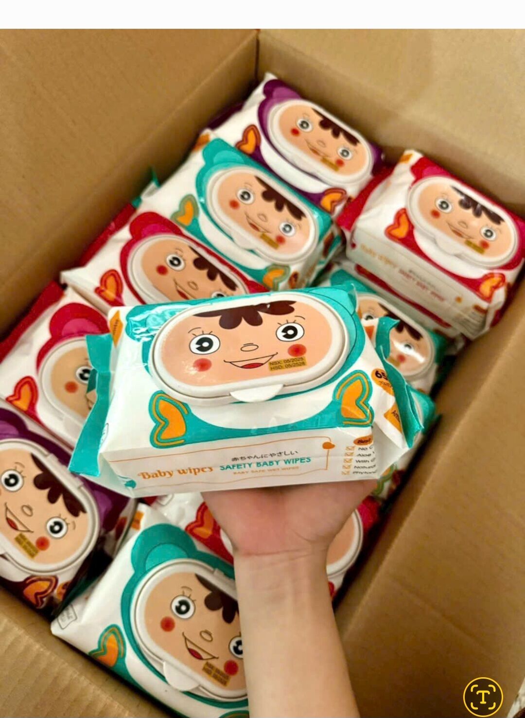 [ Sỉ 1 Thùng 30 Gói ] Khăn Ướt Baby 650g Tờ Lớn Không Mùi