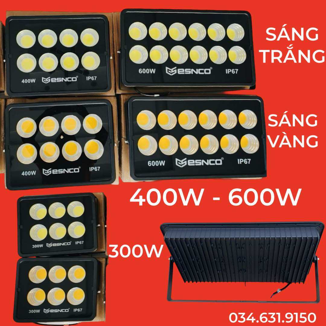 BÓNG ĐÈN PHA LED CÔNG SUẤT 300W - 400W - 600W ÁNH SÁNG TRẮNG DÙNG CHIẾU SÁNG DÂN DỤNG ( SÂN BÓNG , TÀU BIỂN , CÔNG TRÌNH )