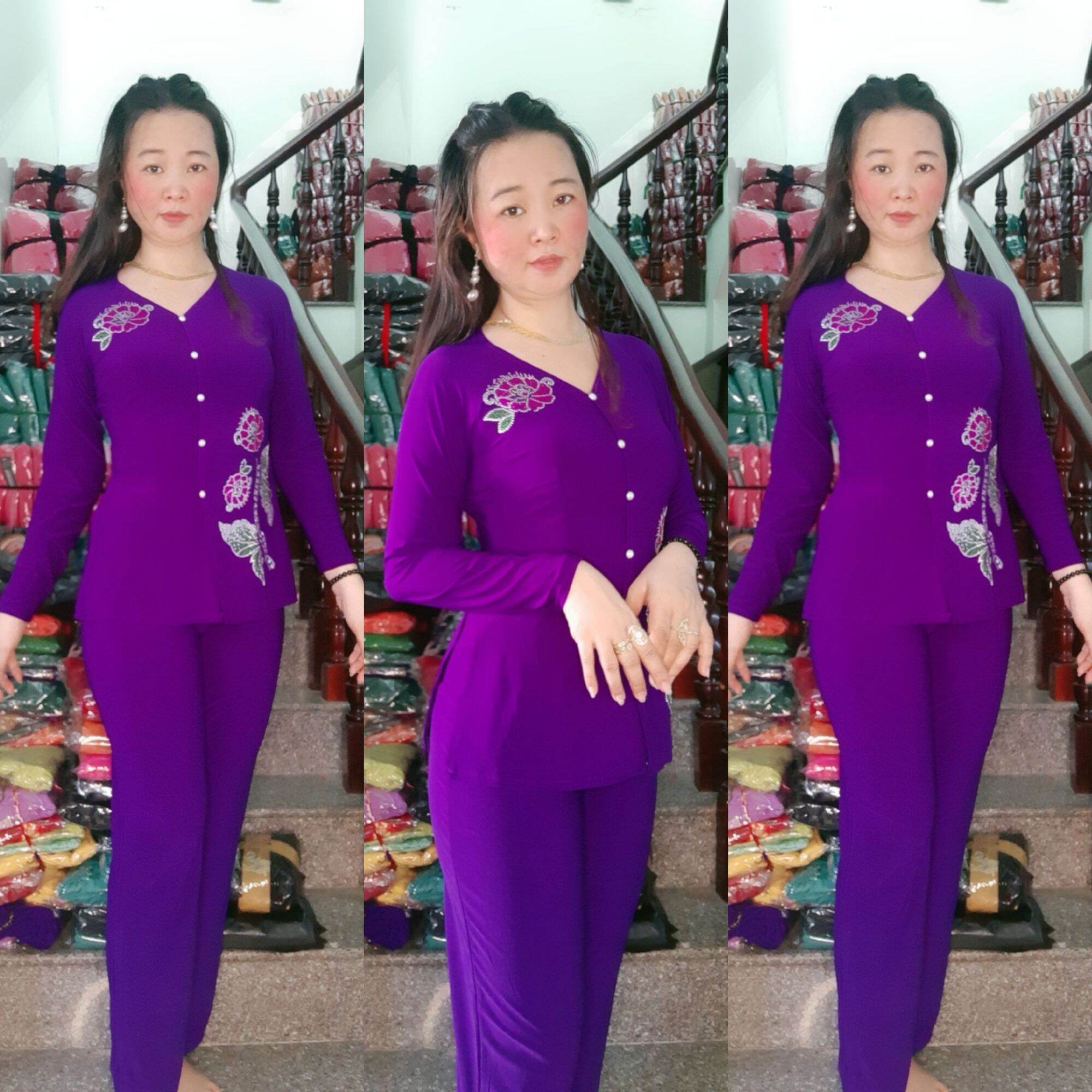 Đồ bộ nữ màu thun lanh hàn quốc size 40kg 75kg