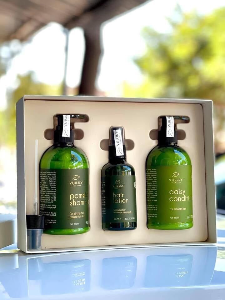 Combo 3 sản phẩm dầu gội vijully- chuyên tri rụng, kich mọc tóc