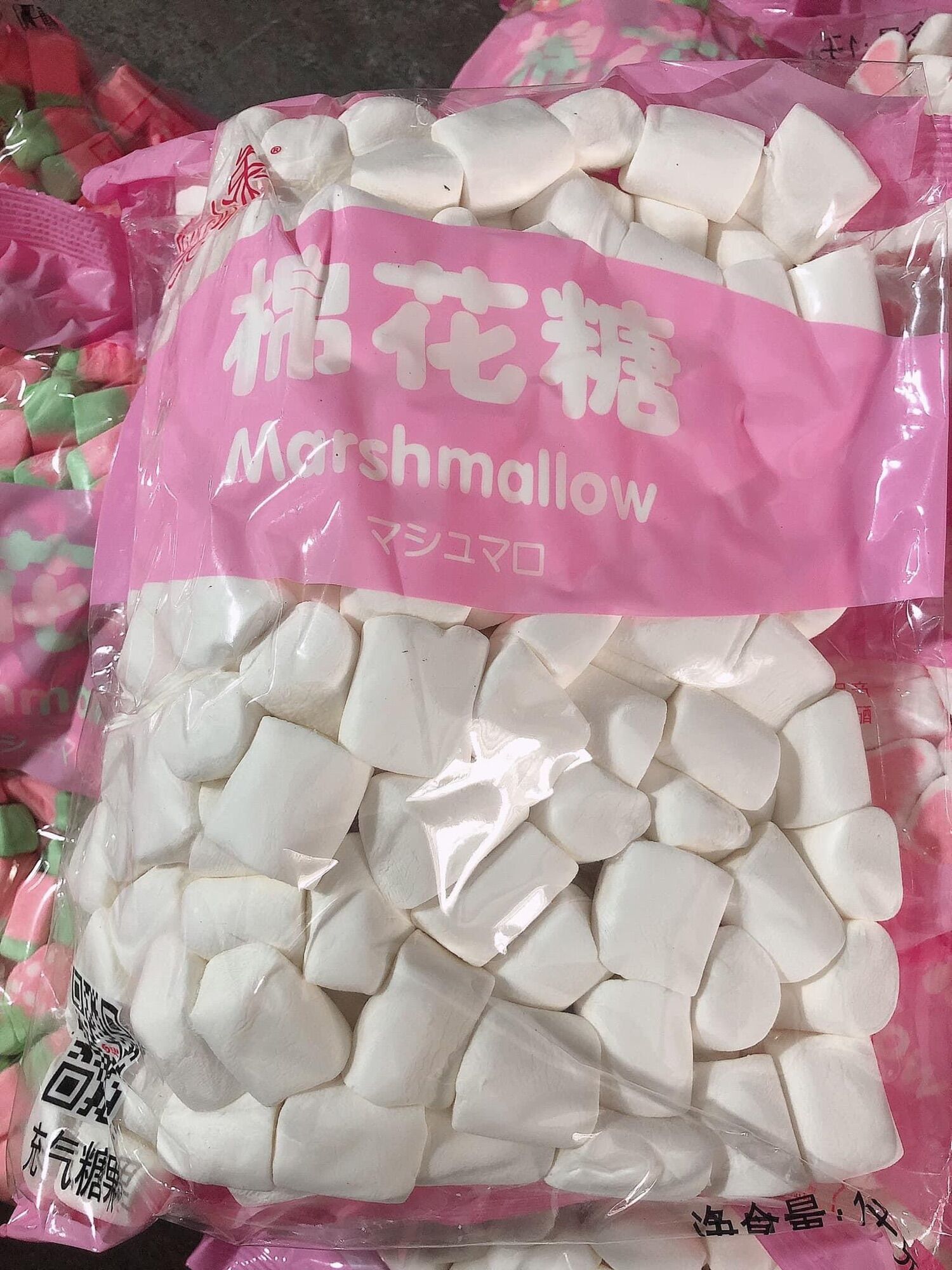 Kẹo bông mashmallow màu trắng 500gr