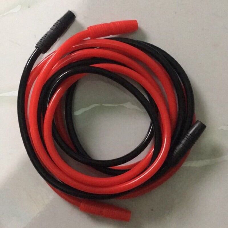 Bộ 2 dây đỏ đen, lắp máy 5in1, máy hút mụn