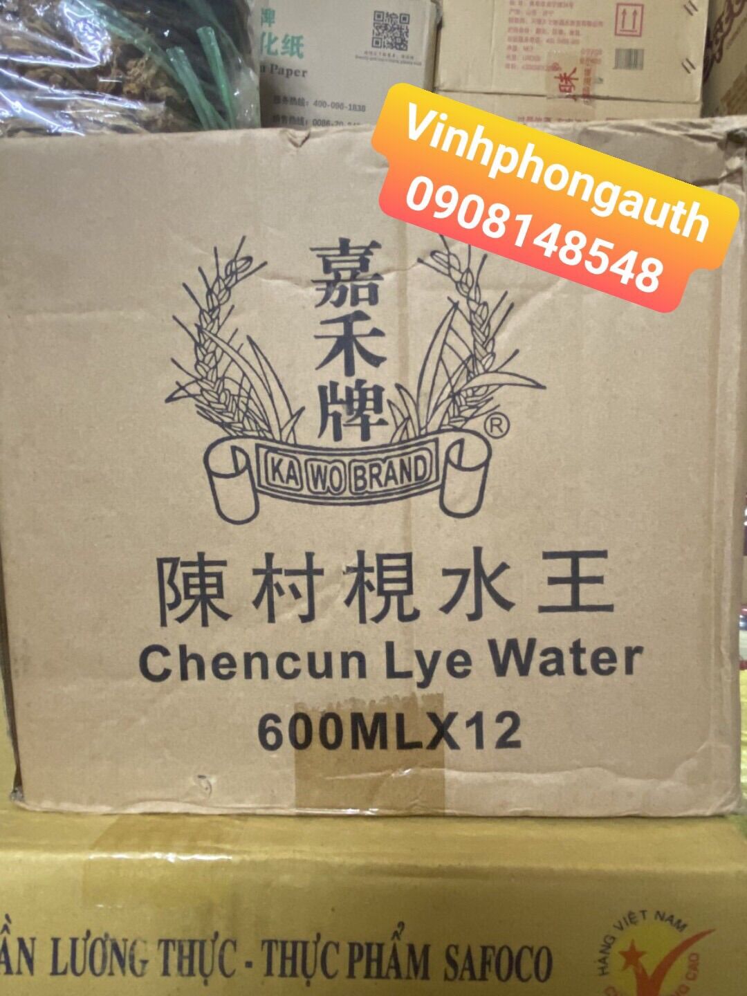 Nước tro tàu Hongkong 600ml
