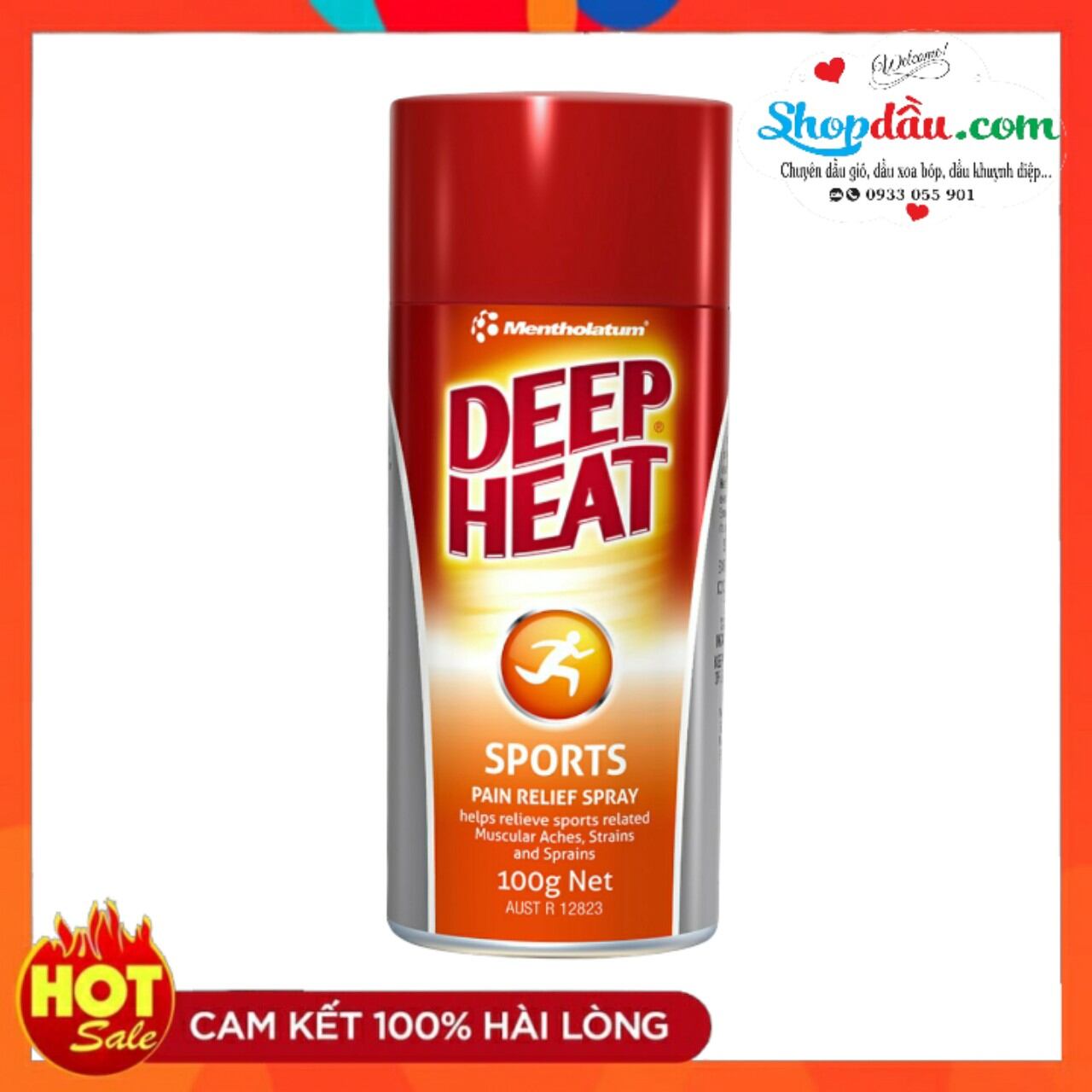 Bình Xịt Giảm Đau Mentholatum Deep Heat