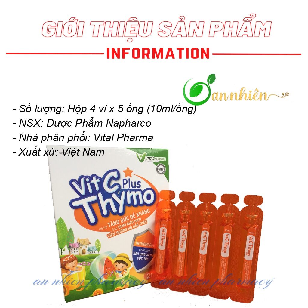 Siro tăng sức đề kháng cho trẻ vitc thymo .