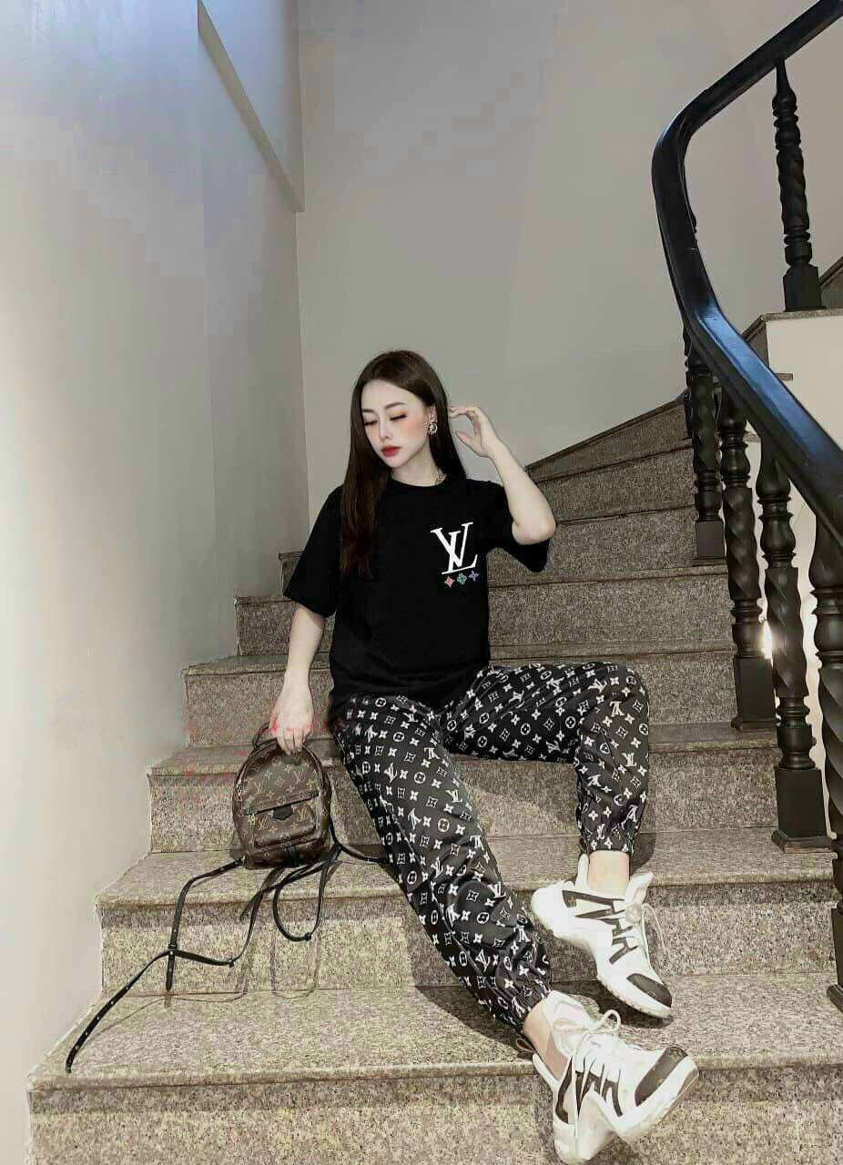 SÉT BỘ DÀI COTTON PHỐI 3D CAO CẤP