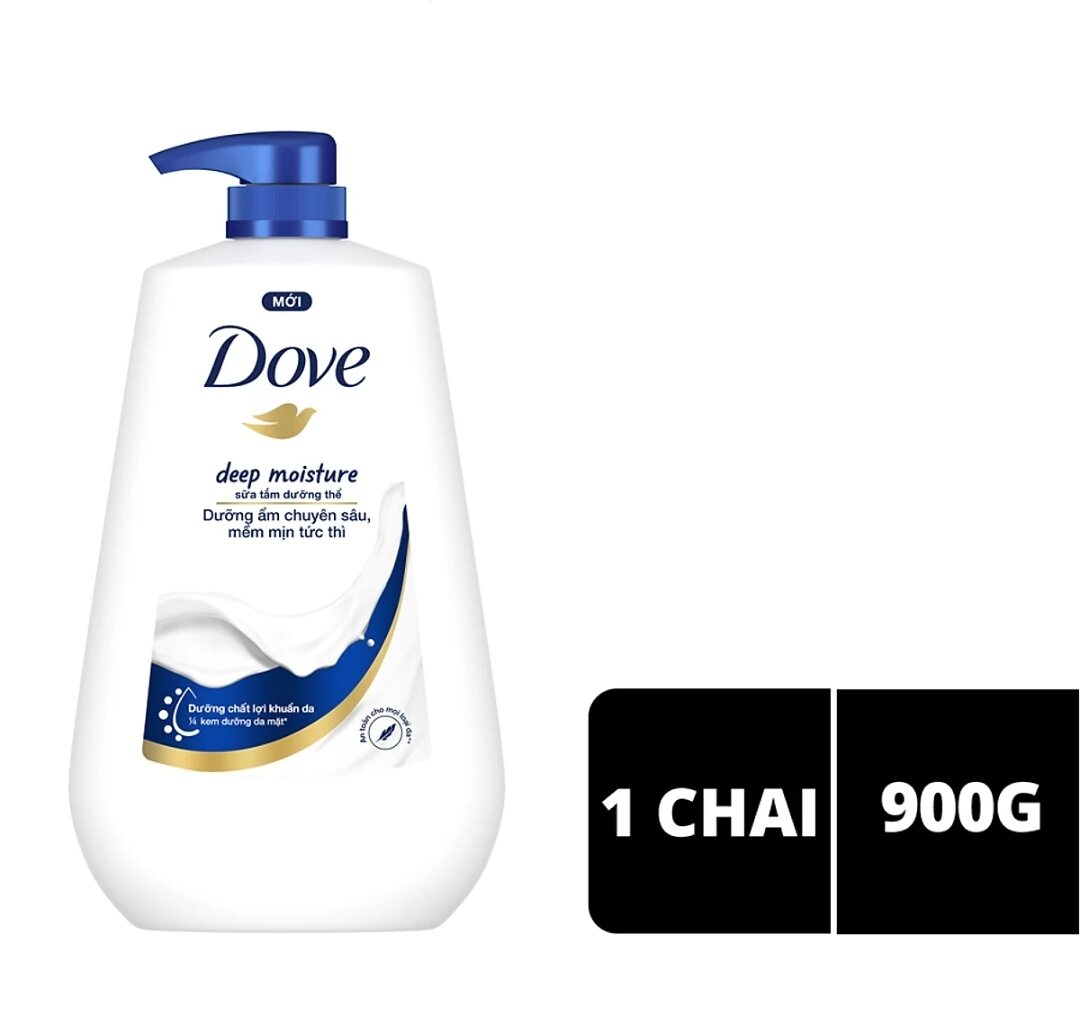 Chai 900g sữa tắm dưỡng thể Dove các loại