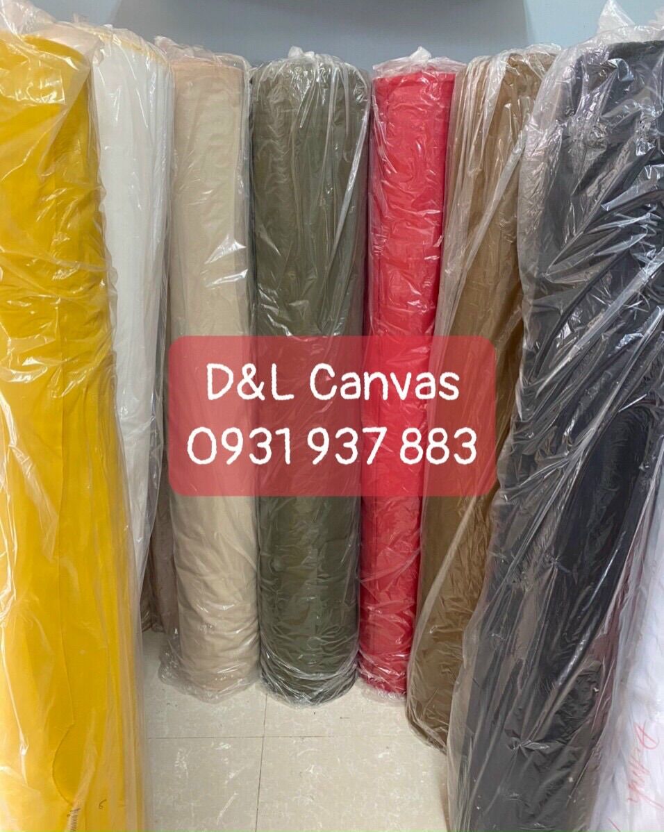 [HCM]Vải bố canvas màu đỏ khổ 1m6 may túi xách