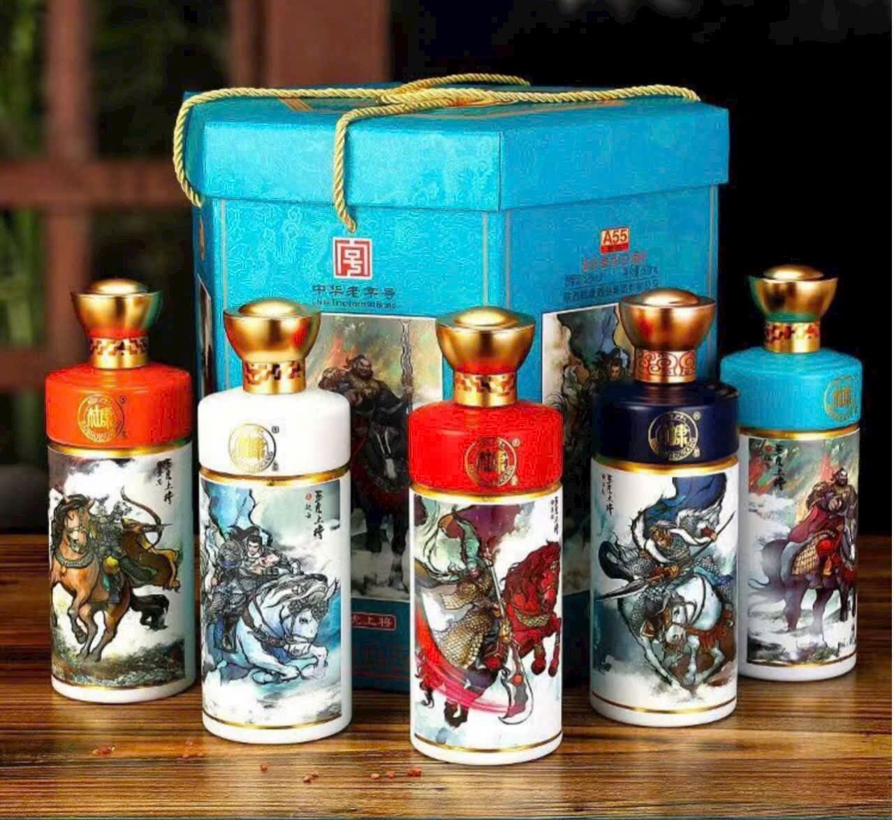 Set r* Mao Đài Ngũ Tướng Hổ hộp 5 chai