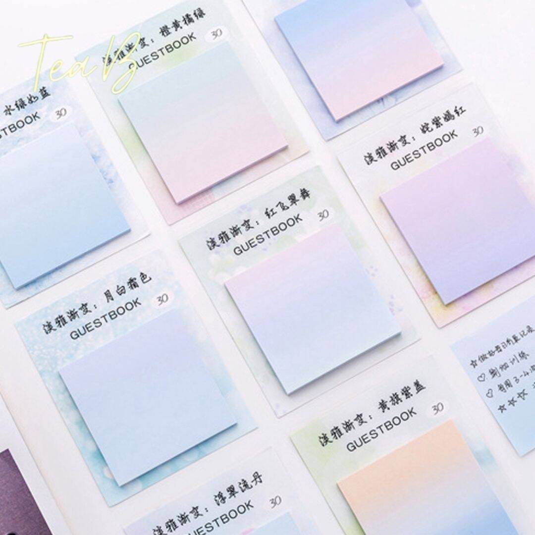 30 tờ giấy note màu ombre