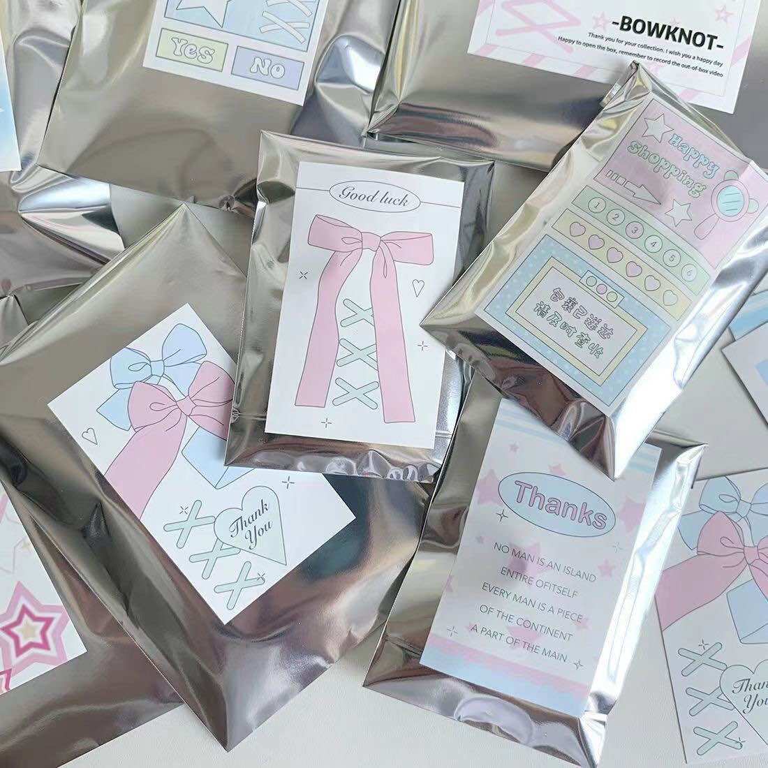 SET TÚI BẠC GÓI HÀNG GÓI CARD CÓ MIỆNG DÁN KÍCH THƯỚC 8x10CM