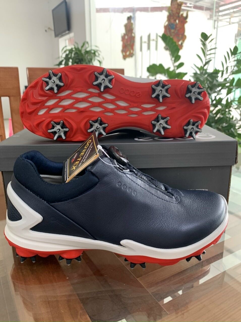 Giày golf Ecco nam đế đinh cao cấp