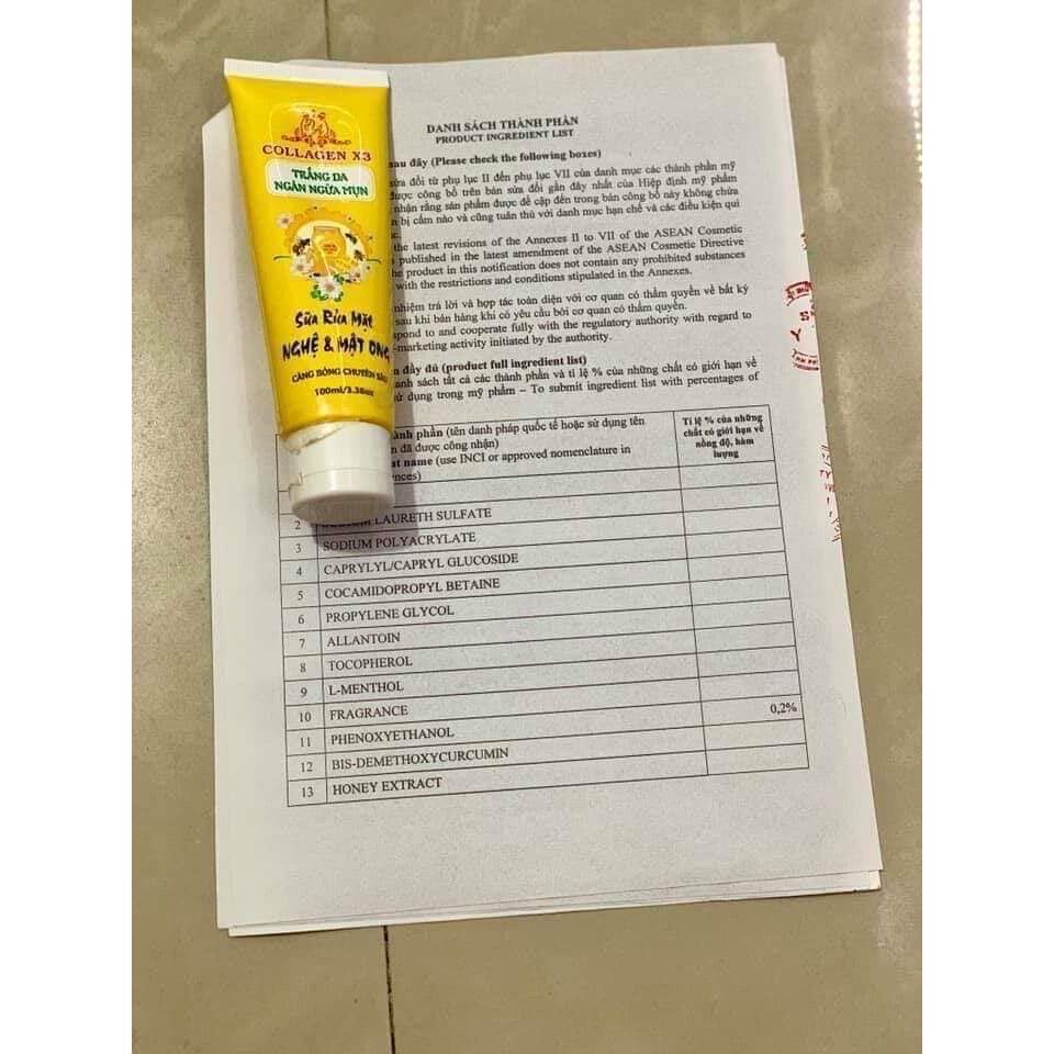 SỬA RỬA MẶT COLLAGEN X3 MỸ PHẨM ĐÔNG ANH