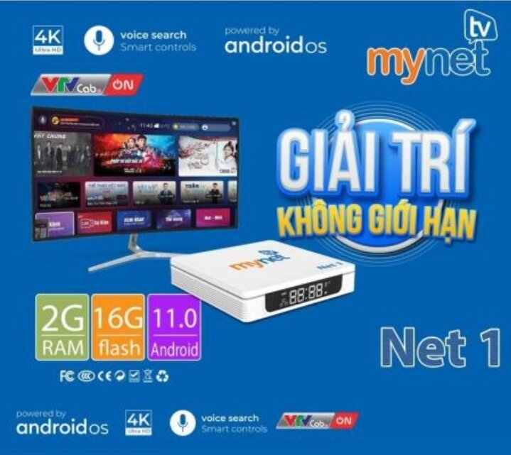 BOX MYTV NET1 2G ROM 16G ANDROID 10 PHIÊN BẢN 2022