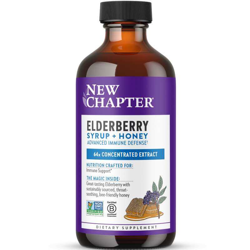 Siro quả cơm cháy+ mật ong New Chapter Elderberry Syrup+Honey