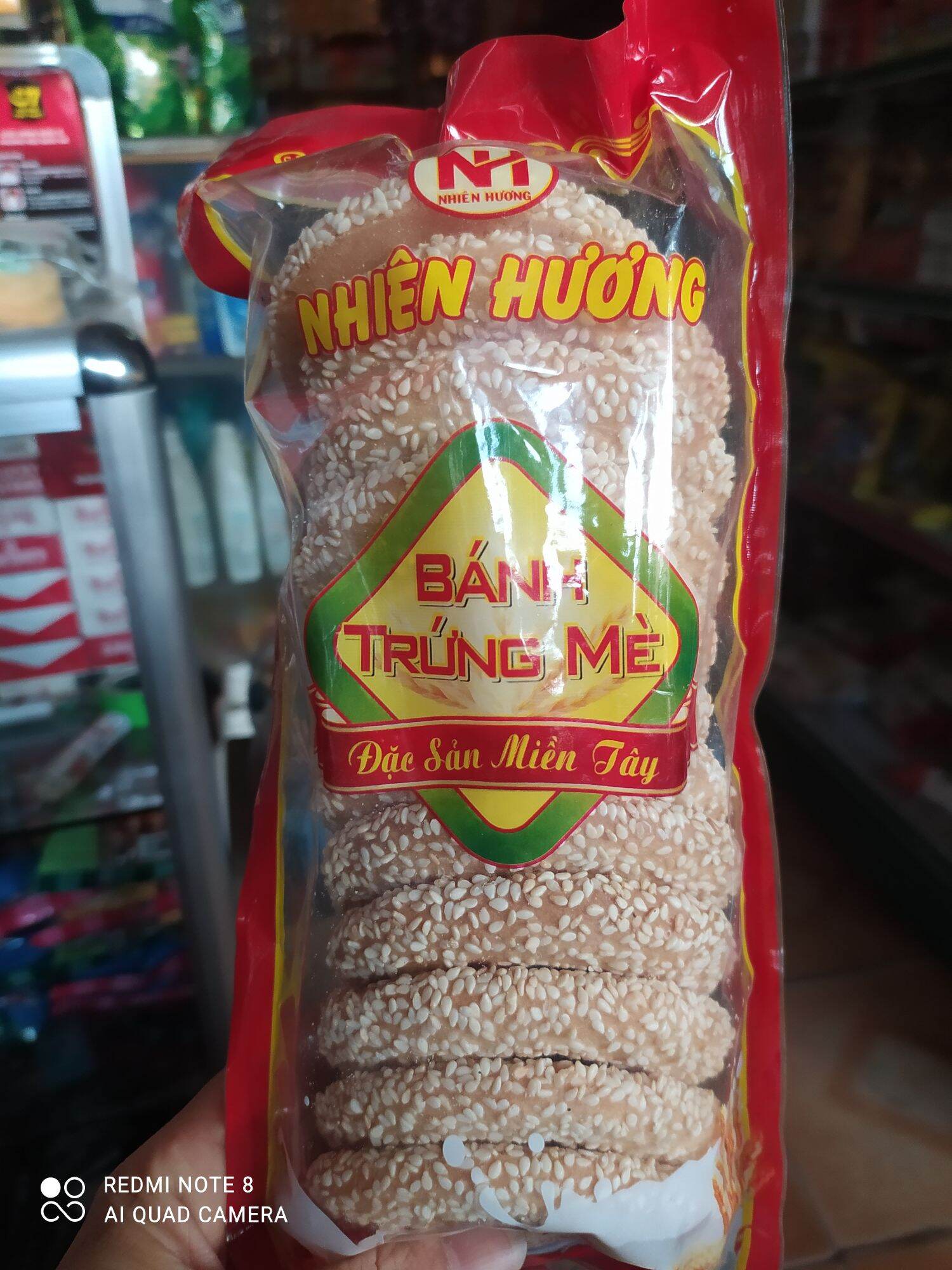 Túi 12 chiếc bánh trứng mè vừng đặc sản dân tộc