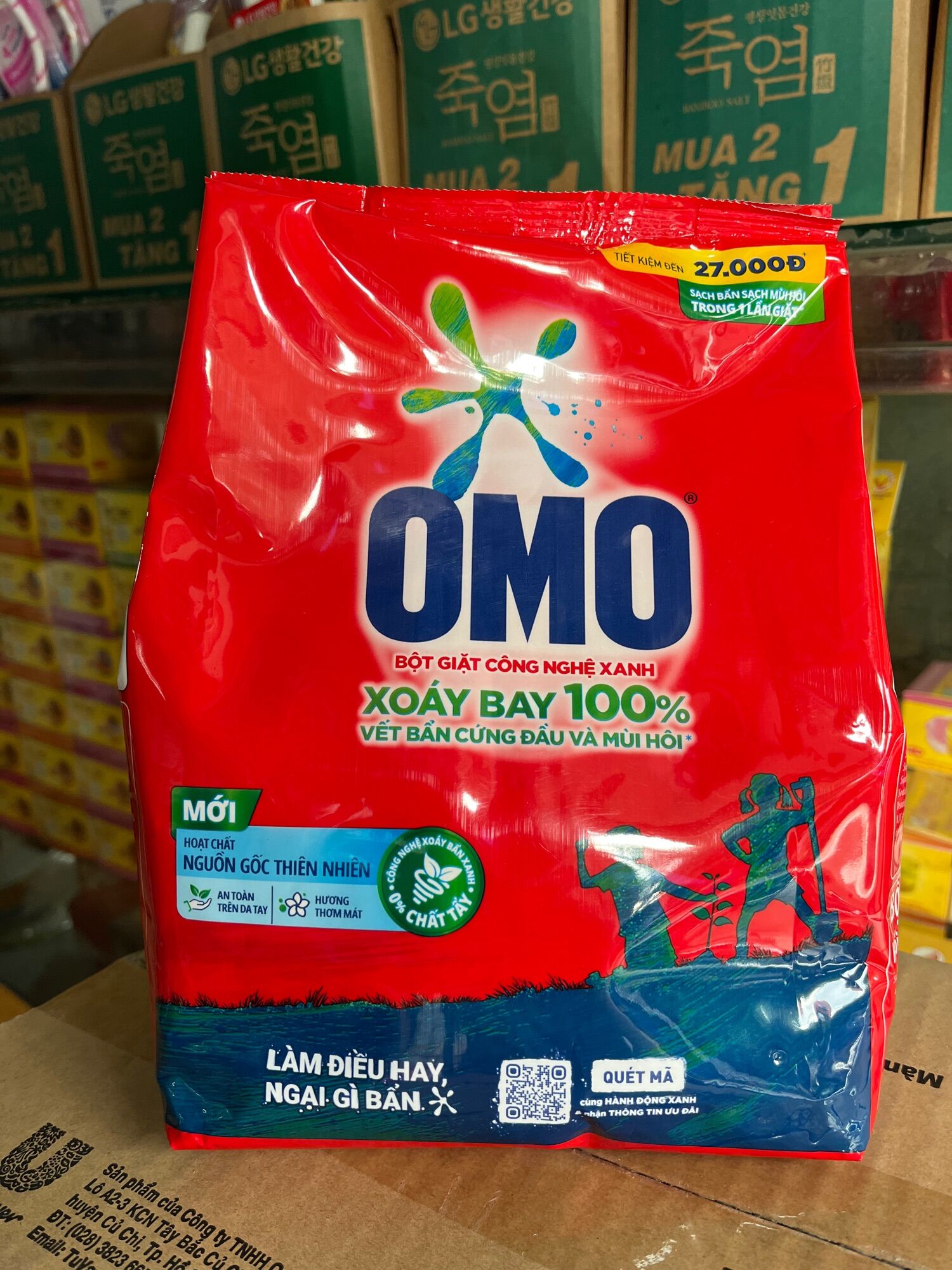 Bột giặt tay omo 1,15 kg