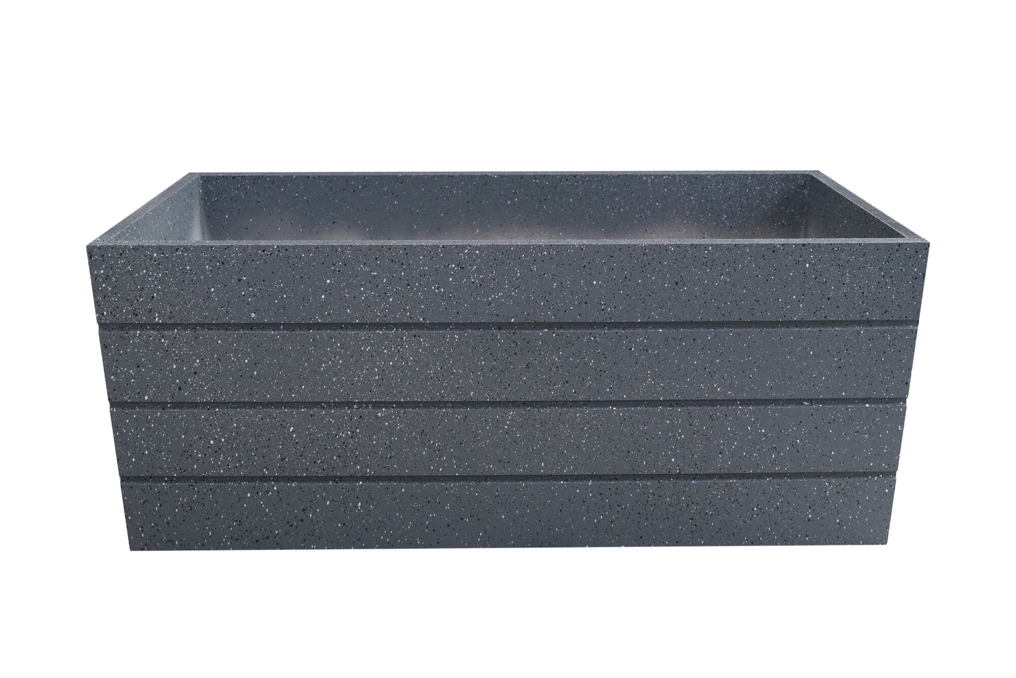 Chậu trồng cây composite màu giả đá 80x30x30(DxRxC)