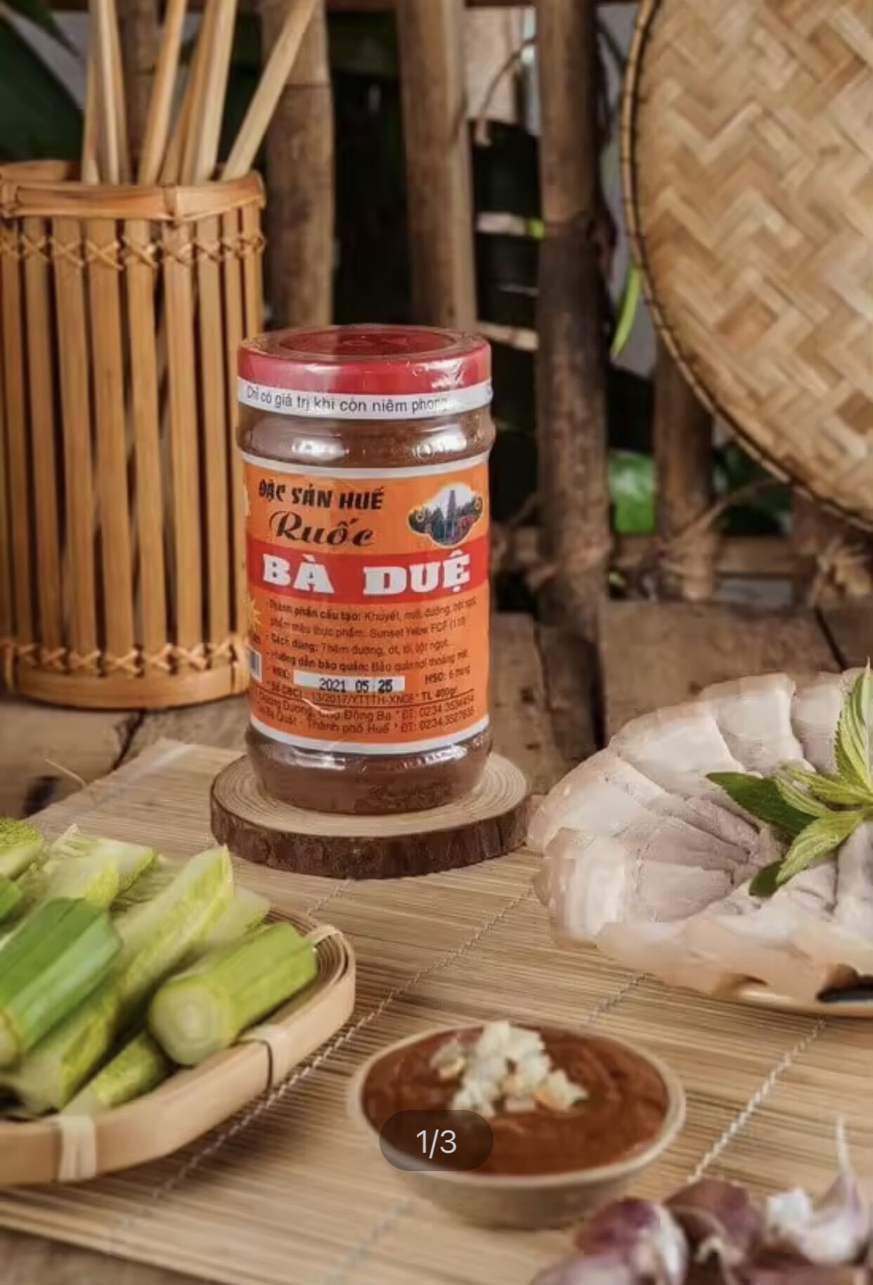Mắm ruốc huế bà duệ - đặc sản huế - hũ 400g