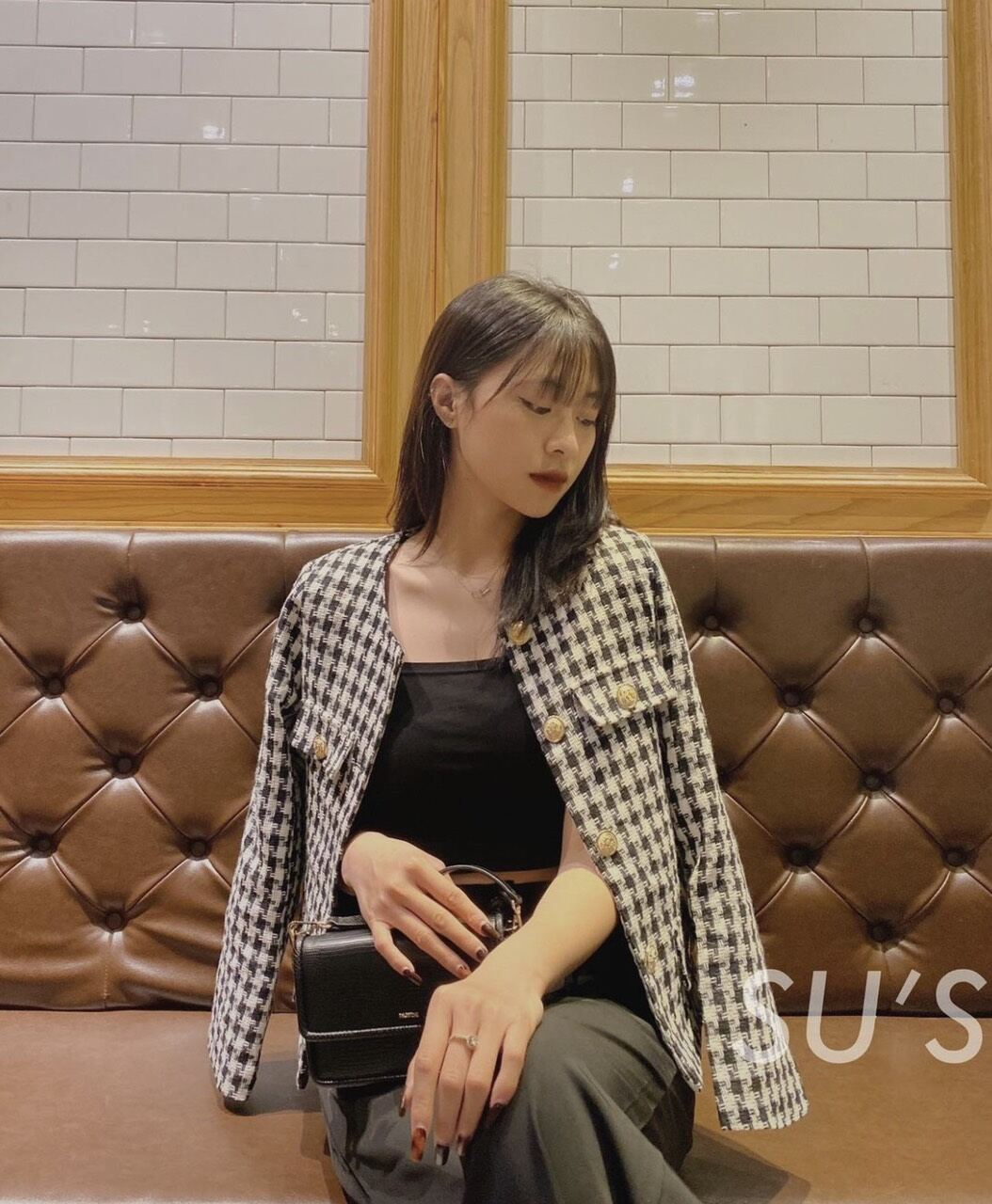 ÁO KHOÁC DẠ TWEED KẺ HAI MÀU MỚI