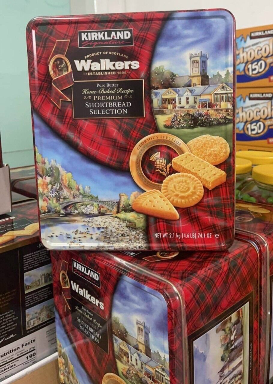 Bánh Quy Bơ Kirkland Signature Walkers Premium Shortbread Selection Thượng Hạng Hộp 2.1kg