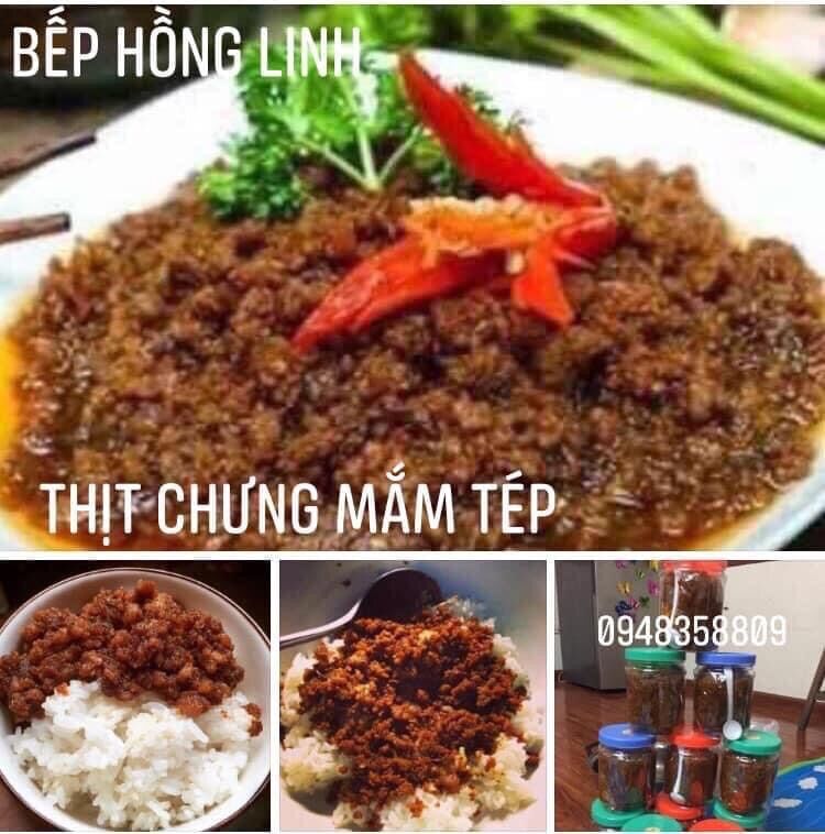 Mắm tép chưng thịt bếp hồng linh - gói 300g - đặc sản miền bắc - hà nội.