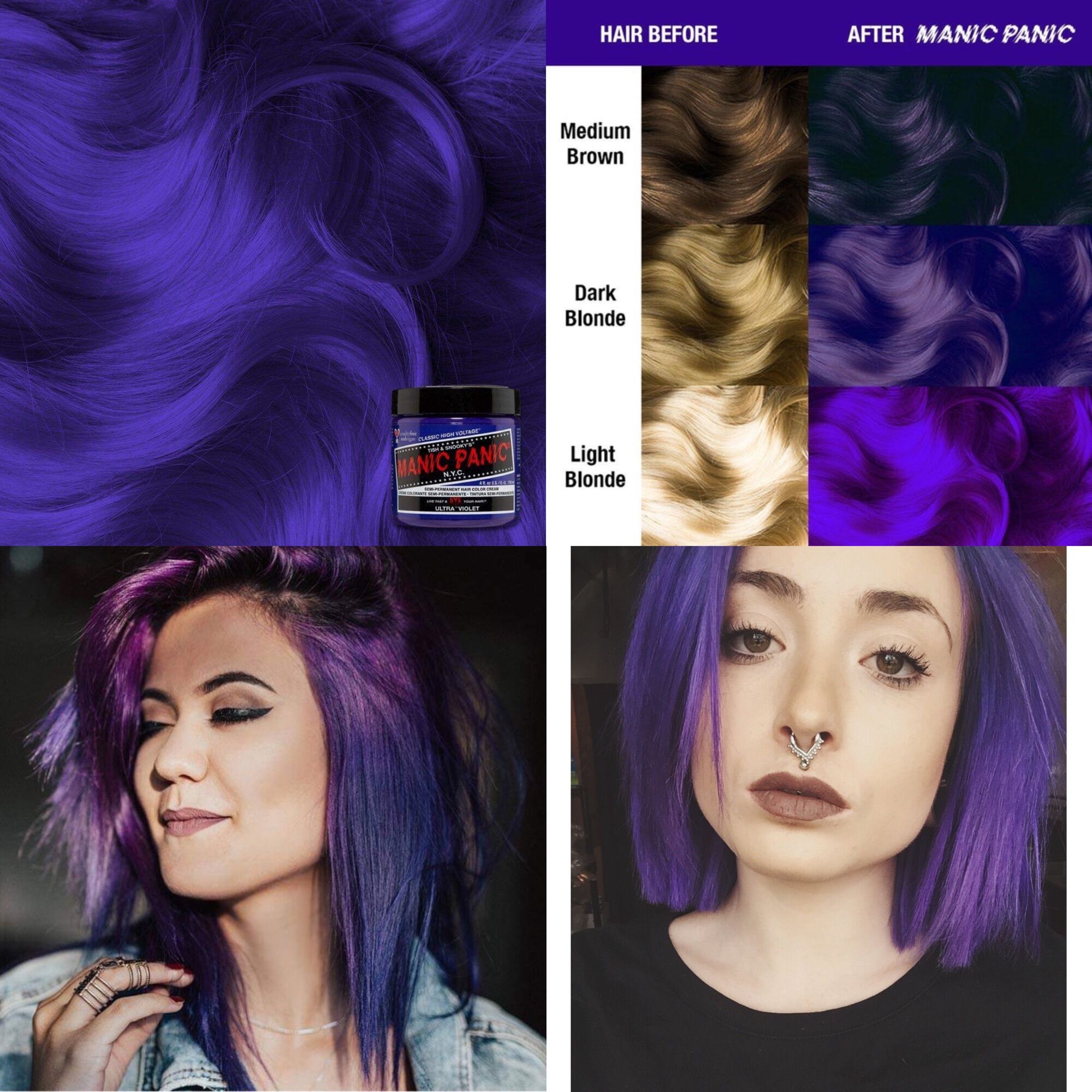 Thuốc nhuộm tóc tạm thời Manic Panic CLASSIC HIGH VOLTAGE® HAIR COLOR