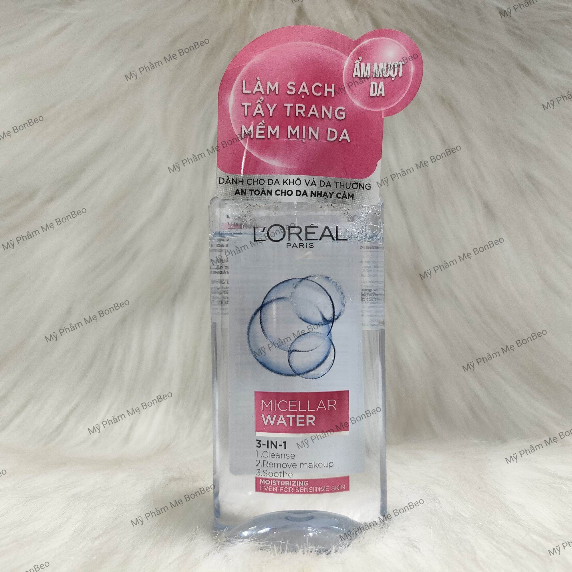 Nước tẩy trang Loreal- L'Oreal Paris 3-in-1 Micellar Water 95ml