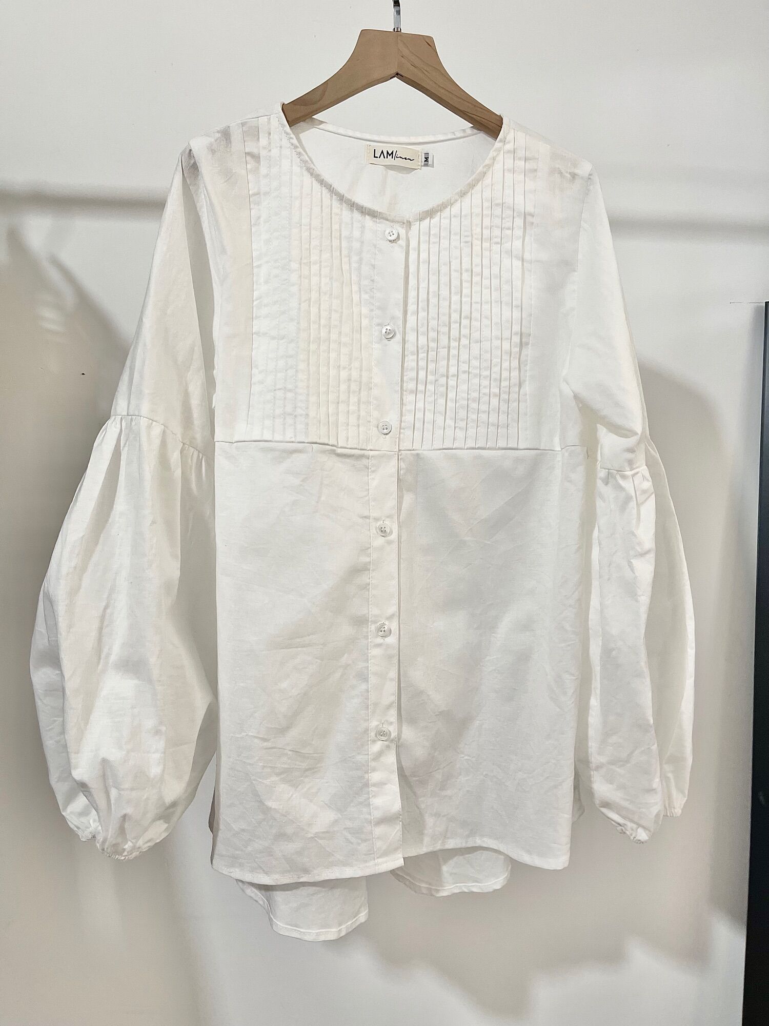 Áo tay phồng vải Linen cao cấp