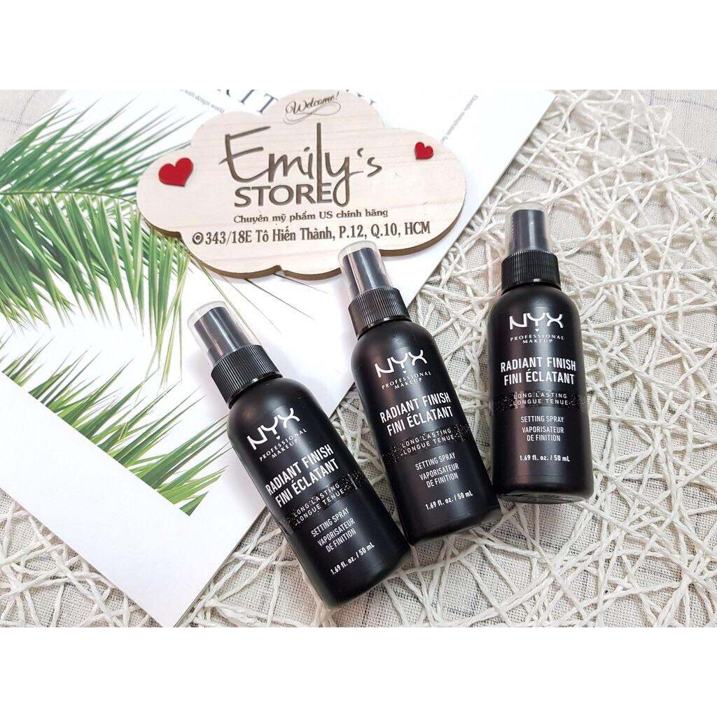 Xịt giữ makeup NYX Radiant Finish Setting Spray