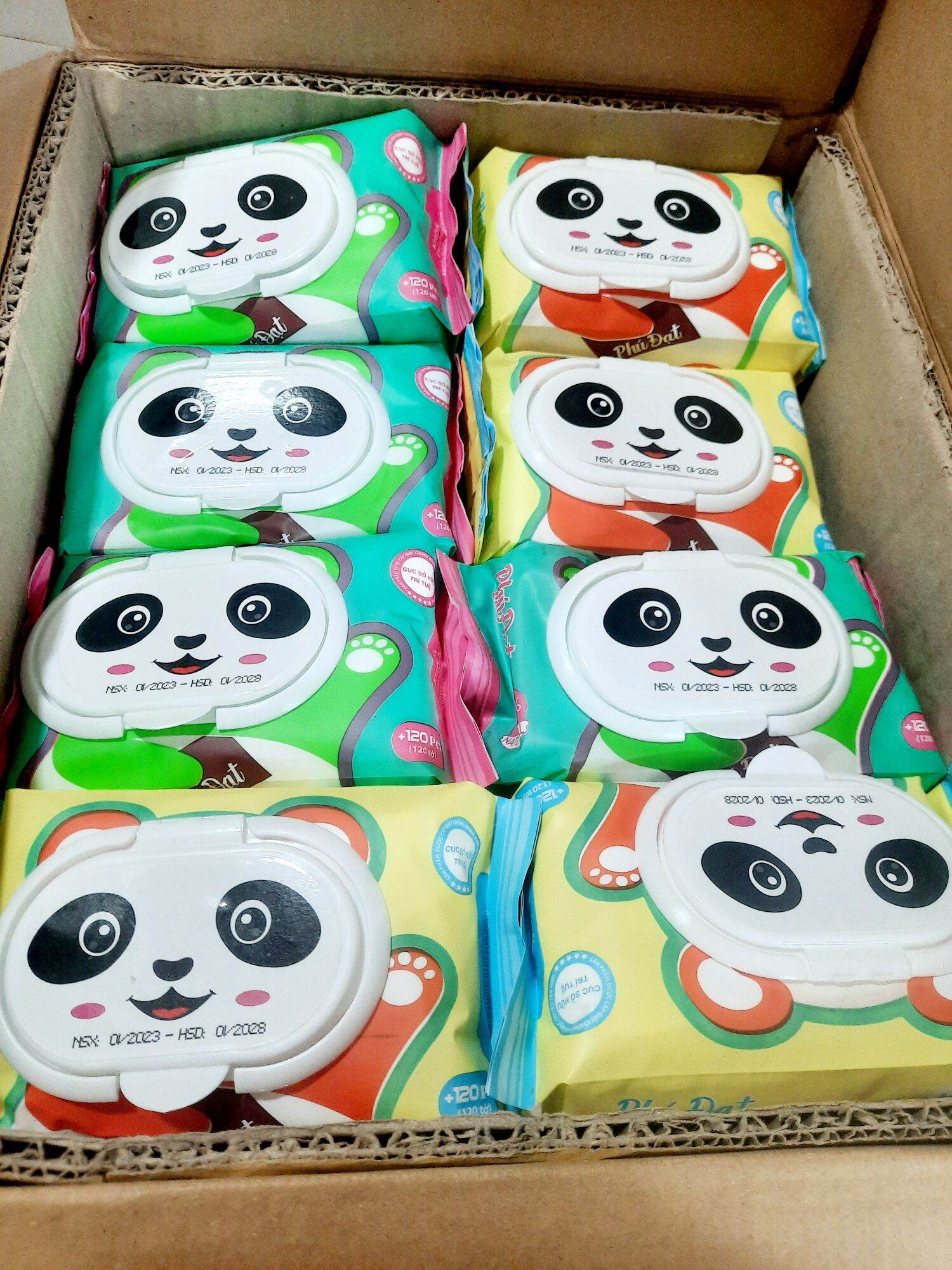 [ combo 5 Gói ] Khăn Ướt Phú Đạt 120 Tờ Không Mùi.