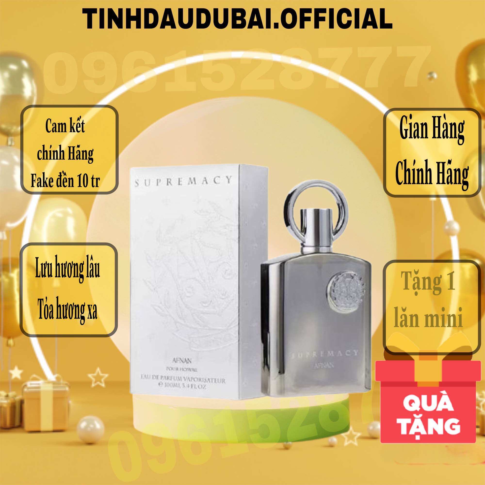 Nước Hoa Nam  Supermacy Silver chính Hãng 100ml