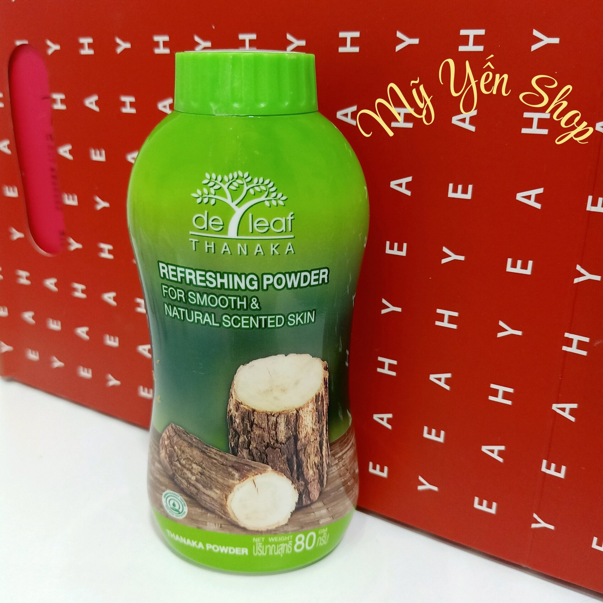PHẤN LẠNH DƯỠNG DA- KIỂM SOÁT DẦU DE LEAF THANAKA THÁI LAN 80G ( TẶNG 1 NẠ CỪU )